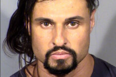 In this handout photo provided by the Las Vegas Metropolitan Police Department, Ash Armand poses for a mugshot on June 17, 2020 in Las Vegas, Nevada