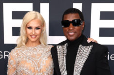 Rika Tischendorf and Babyface attend the 67th Annual Grammy Awards