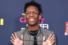 Breland attends the purple carpet during the Super Bowl LIX