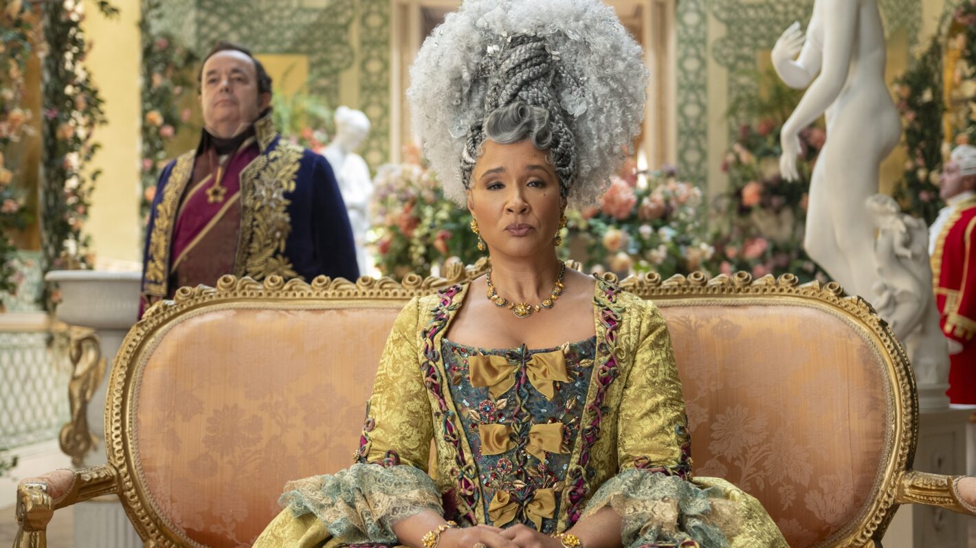 Hugh Sachs and Golda Rosheuvel in 'Bridgerton' Season 4