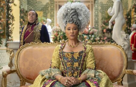 Hugh Sachs and Golda Rosheuvel in 'Bridgerton' Season 4