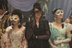 Michelle Mao, Katie Leung, and Isabella Wei in 'Bridgerton' Season 4