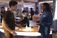 Darren Barnet as Dr. John Frost, Marlyne Barrett as Maggie Lockwood — 'Chicago Med' Season 10 Episode 1 'Sink or Swim'