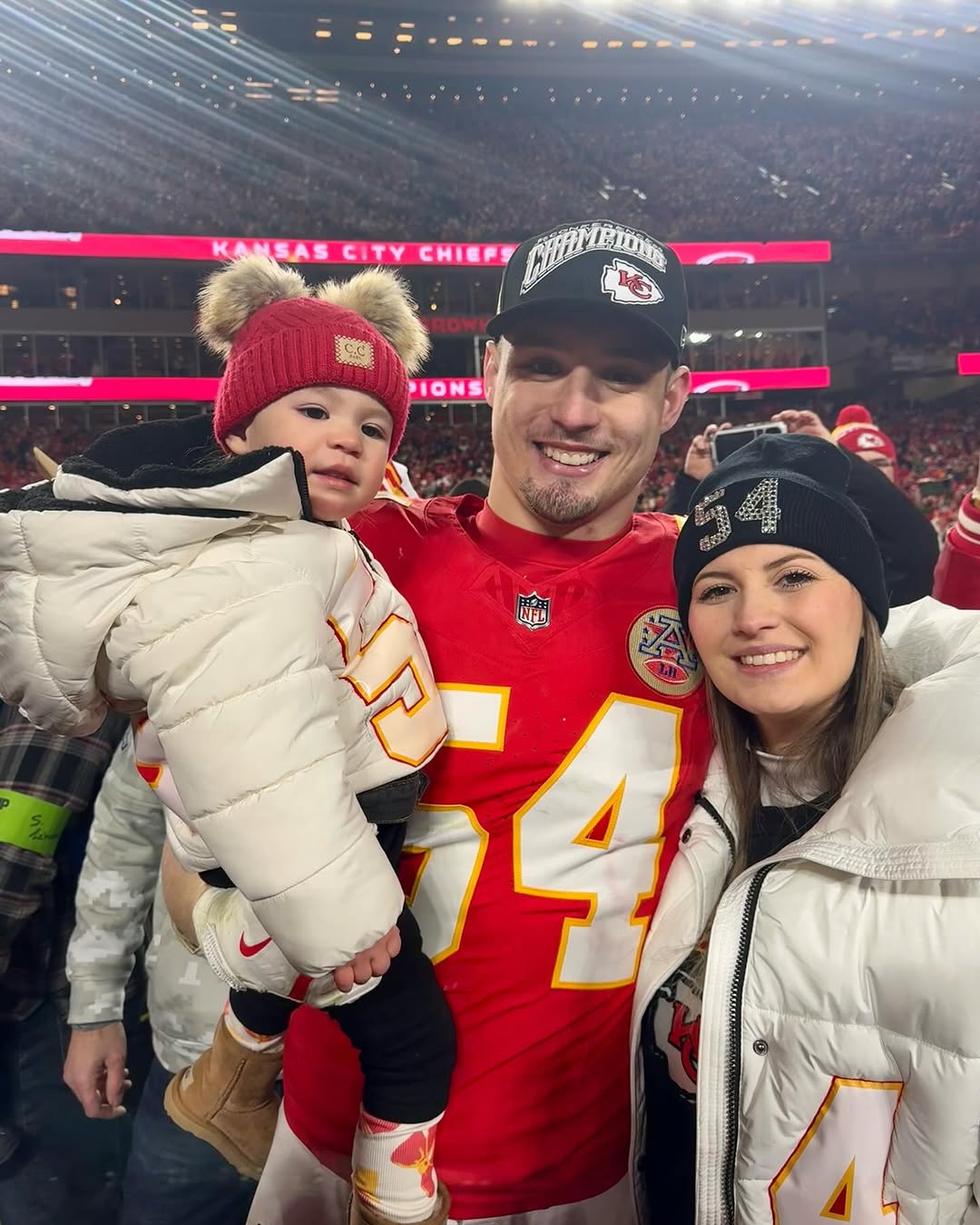 Leo Chenal and Randi Chenal with their baby