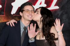 Tanner Buchanan and Mary Mouser attend Netflix's 'Cobra Kai' Series Finale Premiere Event