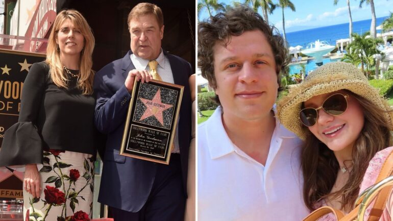 Anna Beth Goodman, actor John Goodman and Molly Goodman attend a ceremony honoring John Goodman with the 2,604th Star on The Hollywood Walk of Fame on March 10, 2017 in Hollywood, California / Conrad Hilton and Emma Kenney together