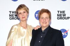 Cynthia Nixon and Christine Marinoni attend The New Group's 2024 Gala at The Edison Ballroom on March 18, 2024 in New York City.