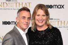 David Eigenberg and Chrysti Eigenberg attend HBO Max's premiere of 'And Just Like That' at Museum of Modern Art on December 08, 2021 in New York City.