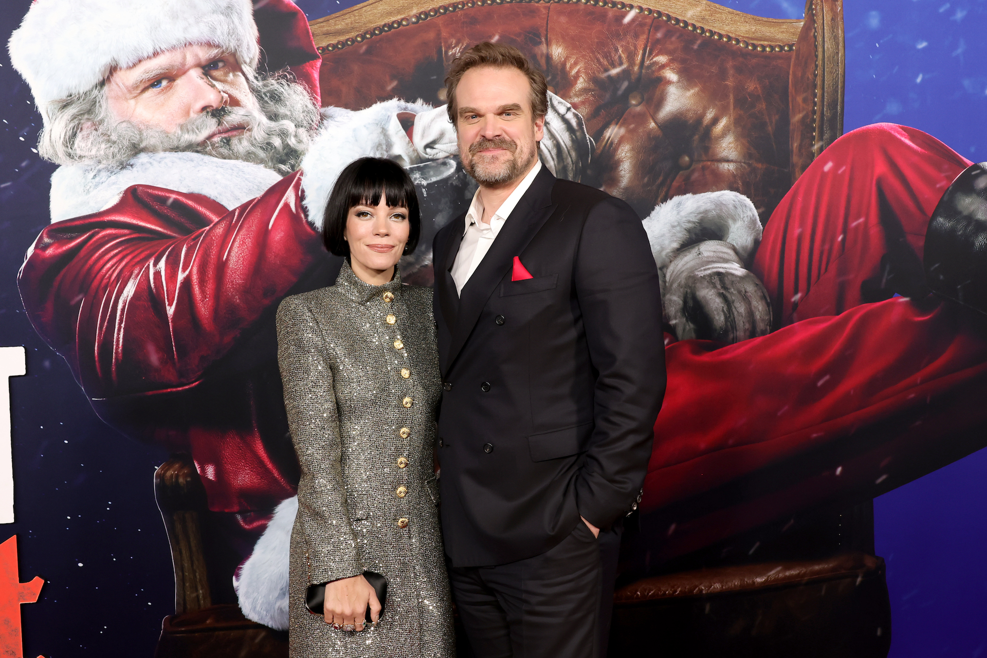 Lily Allen and David Harbour attend the premiere of Universal Pictures' 