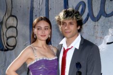 Ella Purnell and Max Bennett Kelly attend the world premiere of Prime Video's 'Fallout' at TCL Chinese Theatre on April 09, 2024 in Hollywood, California.