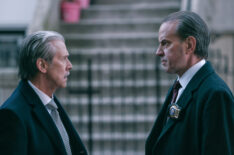 Alan Ruck as Peter Hepson and Danny Mastrogiorgio as Smullen in 'Elsbeth' Season 2 Episode 10 - 'Finance Bros'