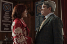 Carrie Preston and Matthew Broderick in 'Elsbeth' Season 2 Episode 12, 'Foiled Again'