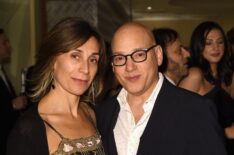 Evan Handler and his wife Elisa Atti attends HBO's Official Golden Globe Awards After Party at Circa 55 Restaurant on January 8, 2017 in Beverly Hills, California.