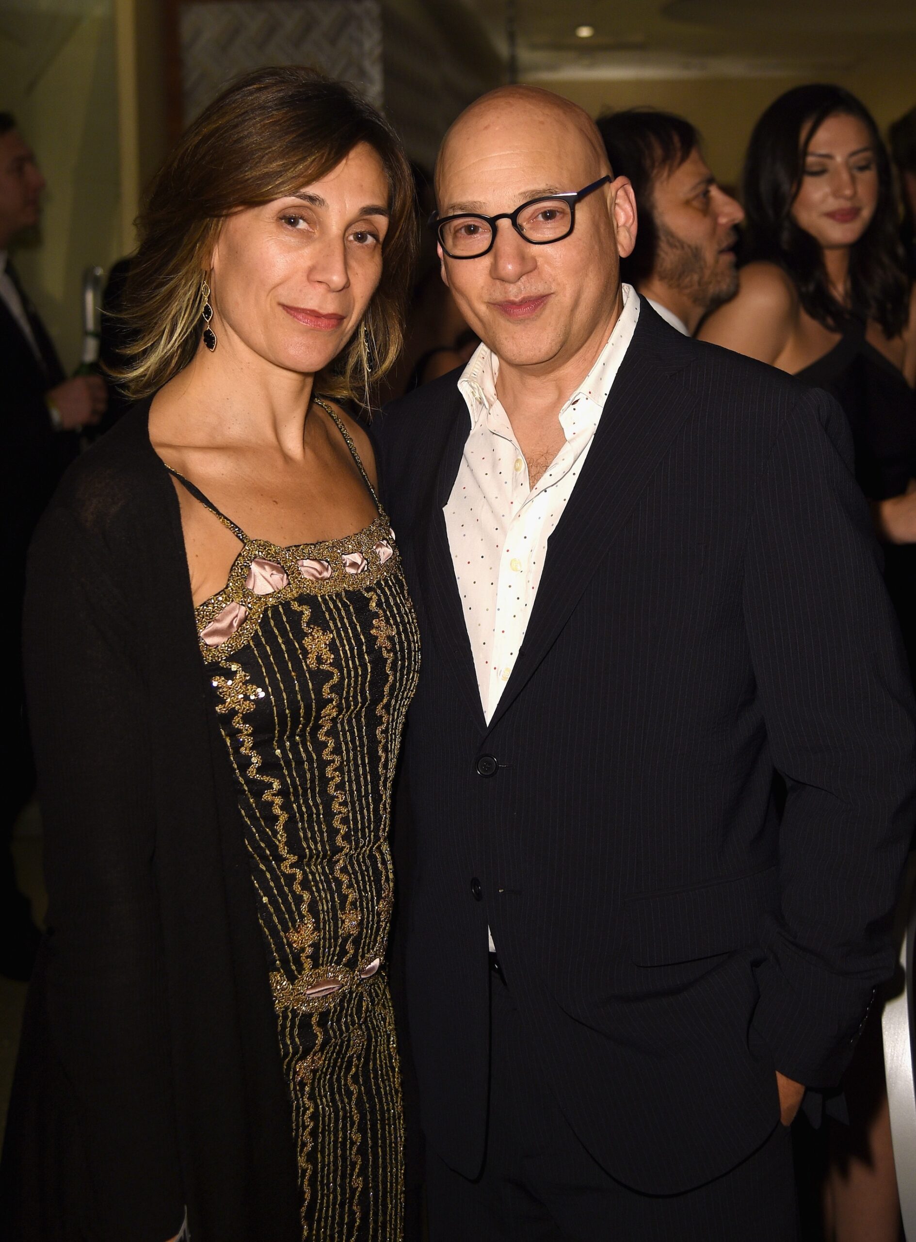 Evan Handler and his wife attends HBO's Official Golden Globe Awards After Party at Circa 55 Restaurant on January 8, 2017 in Beverly Hills, California.