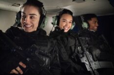 Veronica St. Clair as Agent Riley Quinn, Vinessa Vidotto as Special Agent Cameron Vo, and Carter Redwood as Special Agent Andre Raines — 'FBI: International' Season 4 Episode 12 'Blood Doesn't Become Water'