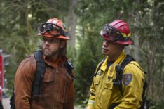 Max Thieriot as Bode Leone and Jordan Calloway as Jake Crawford — 'Fire Country' Season 2 Episode 3 'See You Next Apocalypse'