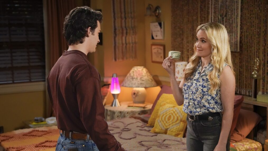 Montana Jordan and Emily Osment in 'Georgie & Mandy's First Marriage' Season 1