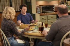 Rachel Bay Jones, Montana Jordan, and Will Sasso in 'Georgie & Mandy's First Marriage'
