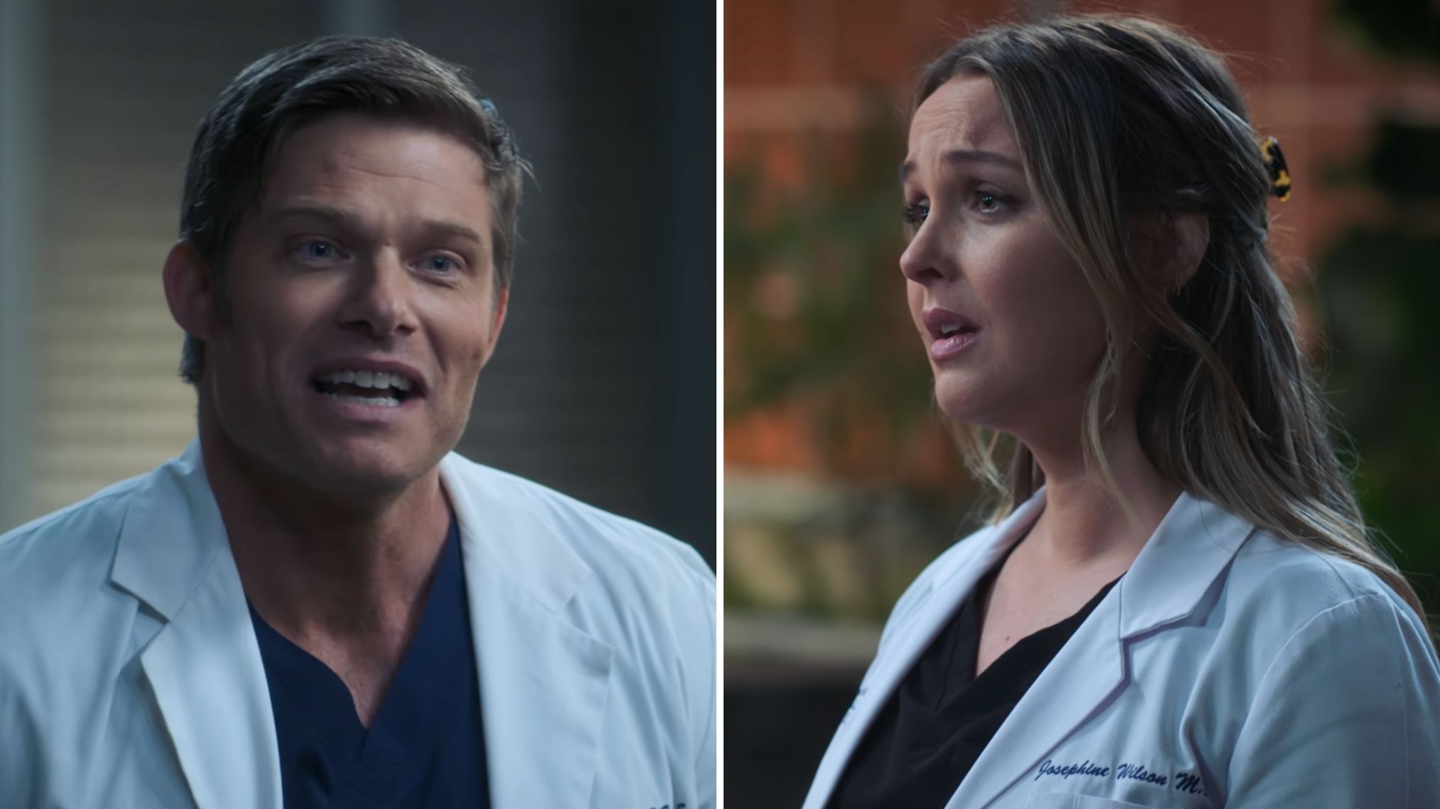 Chris Carmack and Camilla Luddington as Link and Jo on 'Grey's Anatomy'