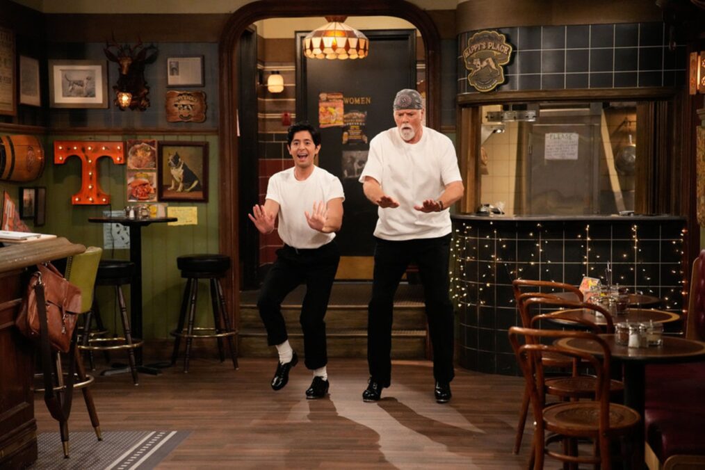 Pablo Castelblanco as Steve, Rex Linn as Emmett in 'Happy's Place' - Season 1