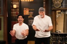 Pablo Castelblanco as Steve, Rex Linn as Emmett in 'Happy's Place' - Season 1