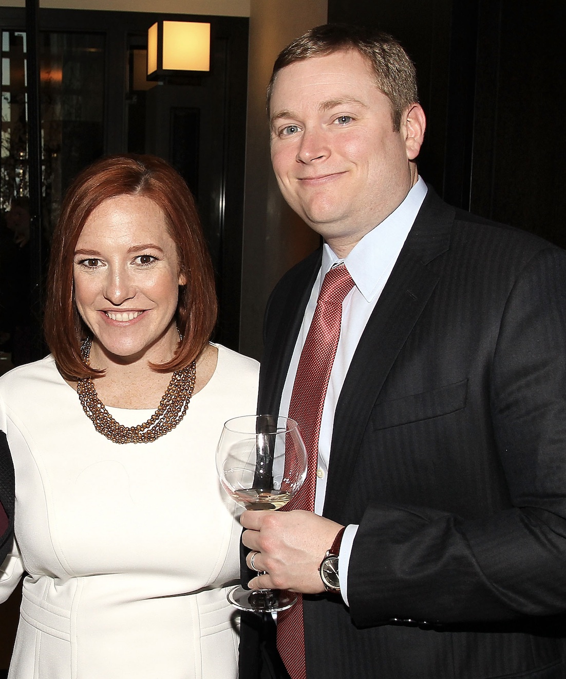 Jen Psaki and Greg Mecher attend the ELLE and HUGO BOSS Women in Washington Power List Dinner