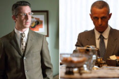Jeremy Strong acting in 'Masters of Sex' and 'The Apprentice.'