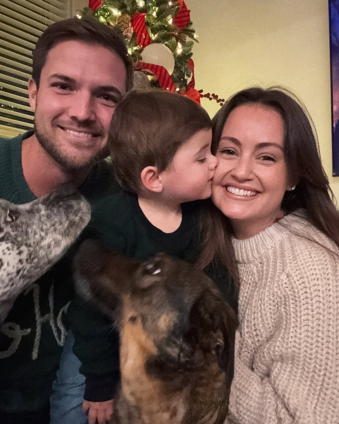 Jordan Kimball, Christina Kimball, and their kid.