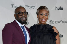 Jason Reid and Joy-Ann Reid attend the Los Angeles Red Carpet Premiere Event For Hulu's 'The 1619 Project'