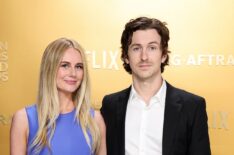 Justine Lupe and Tyson Mason attend the 31st Annual Screen Actors Guild Awards at Shrine Auditorium and Expo Hall on February 23, 2025 in Los Angeles, California.