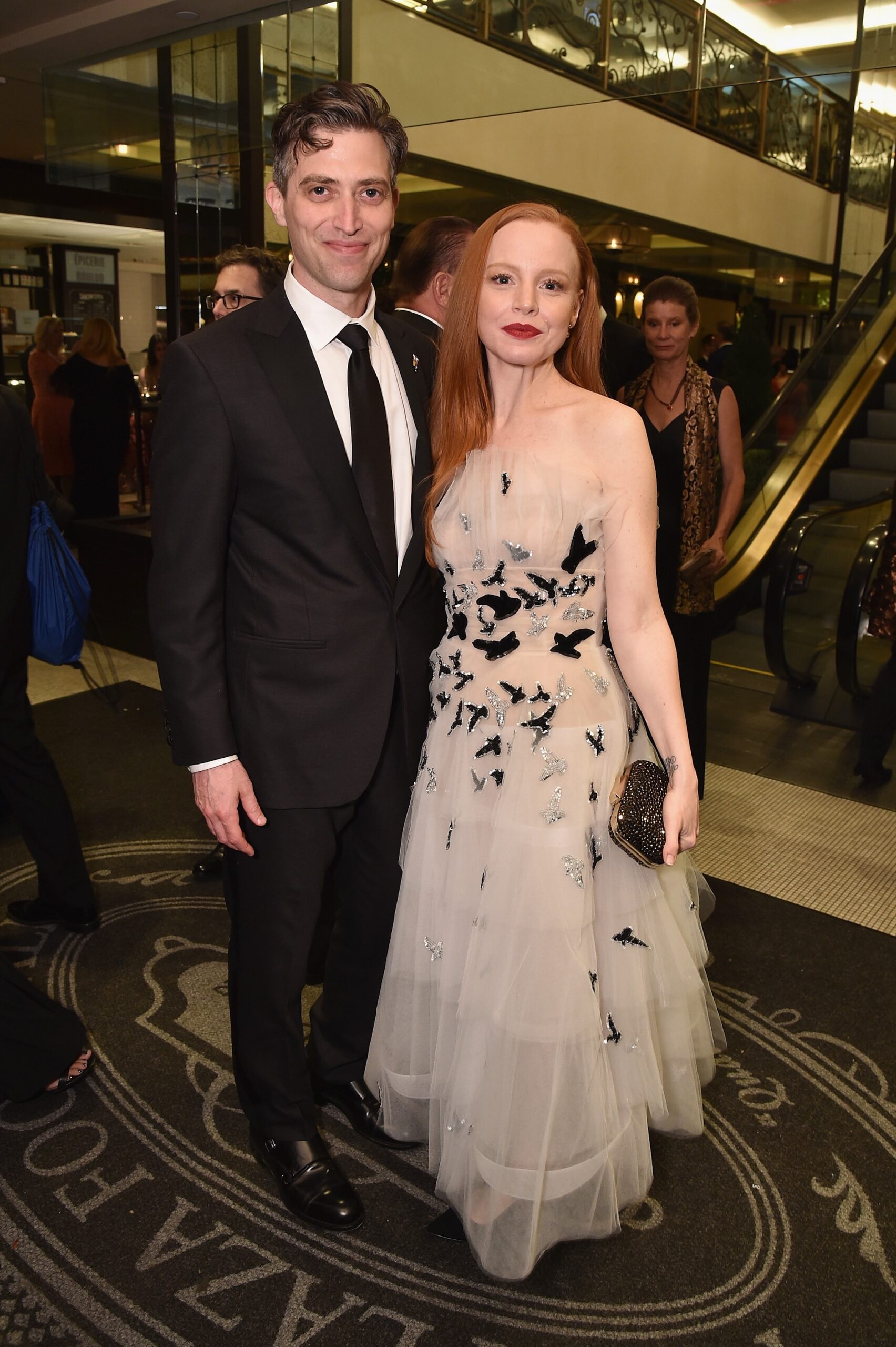 Sam Handel and Lauren Ambrose attend the 2018 Tony Awards Gala at The Plaza Hotel on June 10, 2018 in New York City.