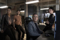 Danielle Moné Truitt as Sgt. Ayanna Bell, Rick Gonzalez as Det. Bobby Reyes, Tate Ellington as Vargas, Ainsley Seiger as Jet — 'Law & Order: Organized Crime' Season 5 Episode 1