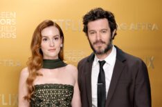 Leighton Meester and Adam Brody attend the 31st Annual Screen Actors Guild Awards at Shrine Auditorium and Expo Hall on February 23, 2025 in Los Angeles, California.