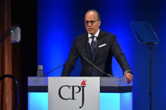 Lester Holt speaks onstage at the Committee to Protect Journalists' 29th Annual International Press Freedom Awards