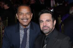 Jerry Dixon and Mario Cantone attends Eugene O'Neill Theatre Center Hosts The 22nd Monte Cristo Award Honoring Lynn Nottage at Capitale on November 06, 2023 in New York City.