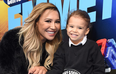 Naya Rivera and Josey Hollis attend the premiere of Warner Bros. Pictures'