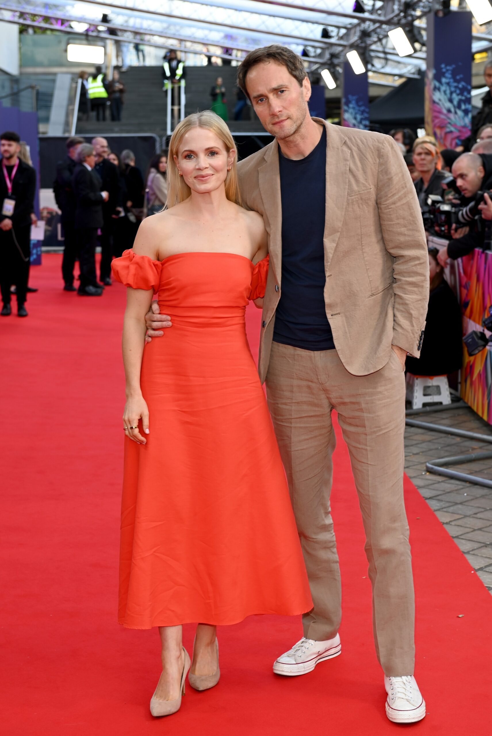 Kate Phillips and Oliver Chris attend the 