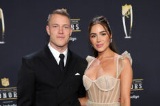 Christian McCaffrey and Olivia Culpo attend the 12th annual NFL Honors