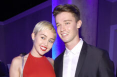 Recording artist Miley Cyrus and model Patrick Schwarzenegger attend the Pre-GRAMMY Gala