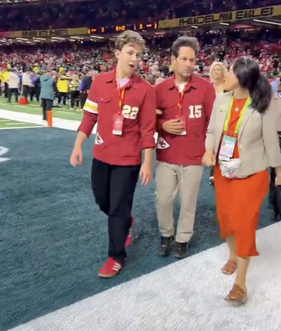 Paul Rudd at the 2025 Super Bowl