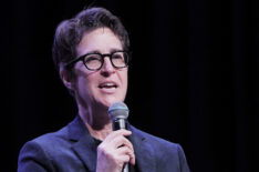 Rachel Maddow is seen in conversation with David Remnick during the The 2024 New Yorker Festival