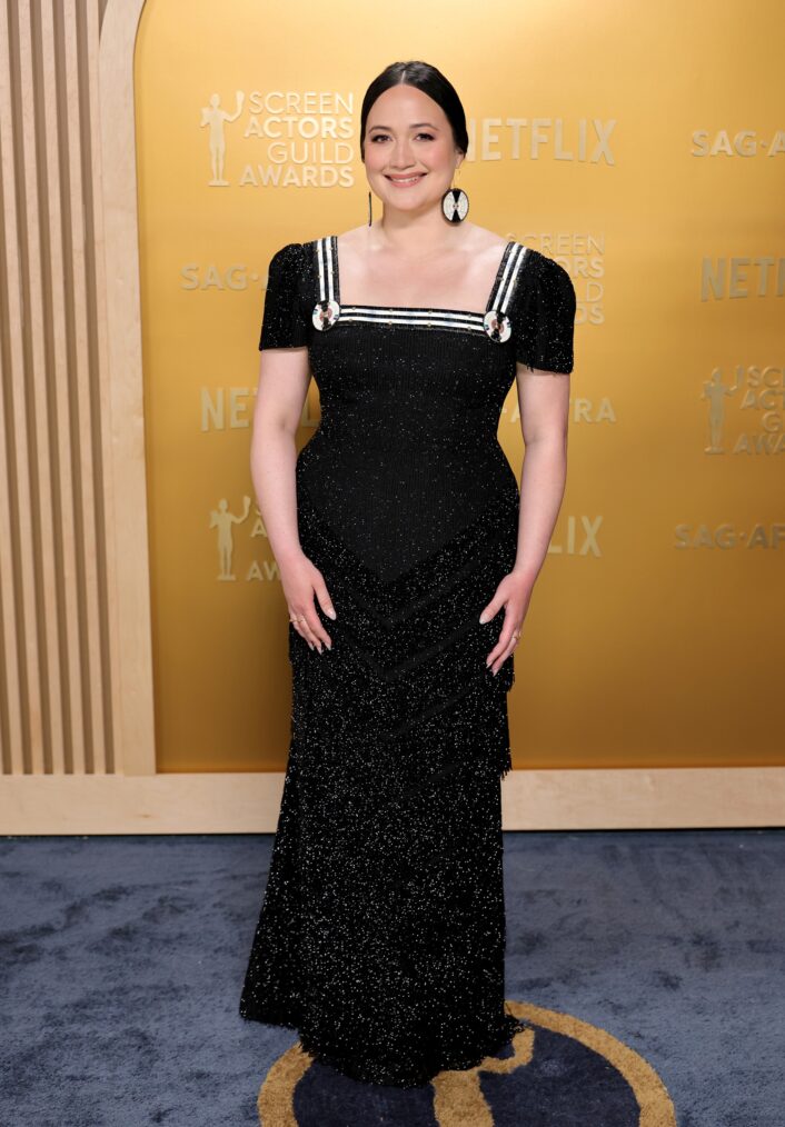 Lily Gladstone at the 2025 SAG Awards