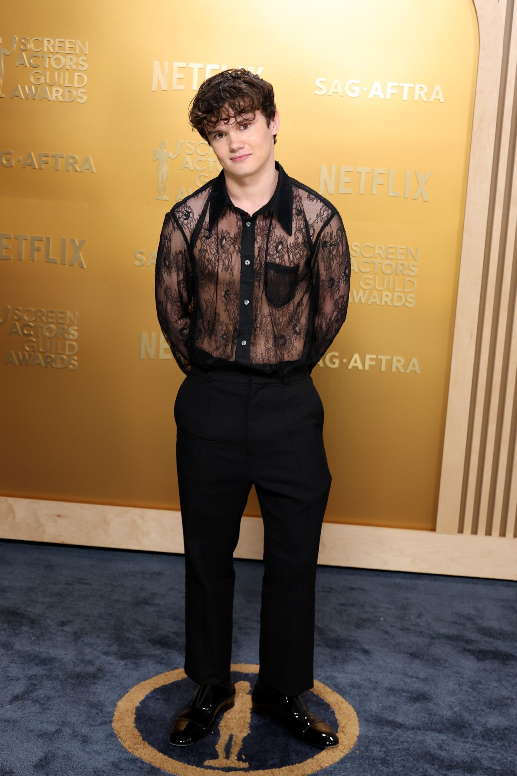 Will Tilston at the 2025 SAG Awards
