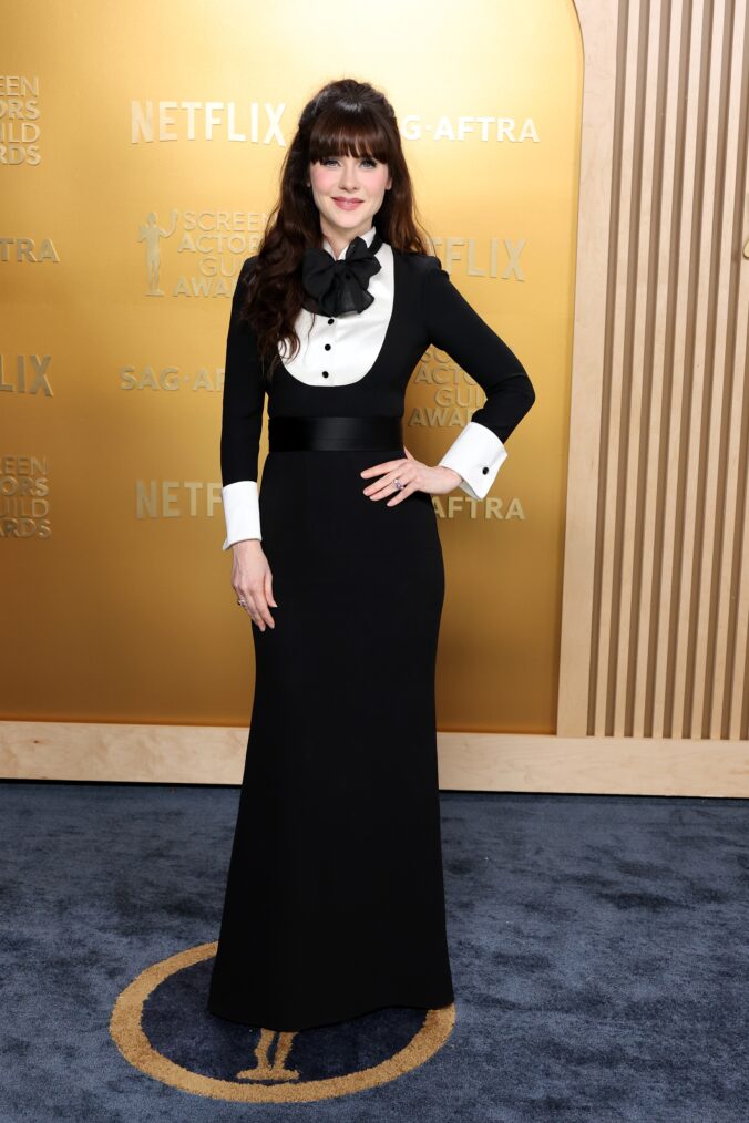 Zooey Deschanel at the 2025 SAG Awards
