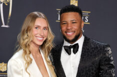 Anna Congdon and Saquon Barkley attend the 12th annual NFL Honors at Symphony Hall