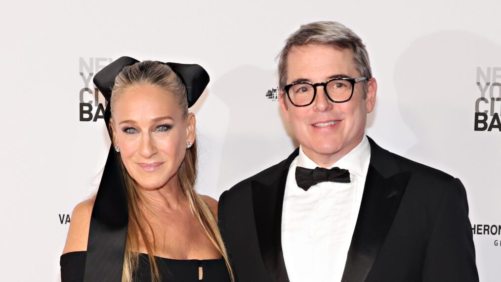 Sarah Jessica Parker and Matthew Broderick attend the New York City Ballet 2023 Fall Fashion Gala at David H. Koch Theater, Lincoln Center on October 05, 2023 in New York City.