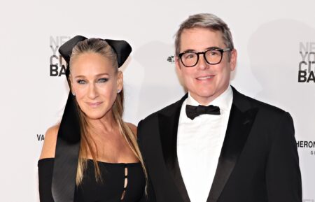 Sarah Jessica Parker and Matthew Broderick attend the New York City Ballet 2023 Fall Fashion Gala at David H. Koch Theater, Lincoln Center on October 05, 2023 in New York City.