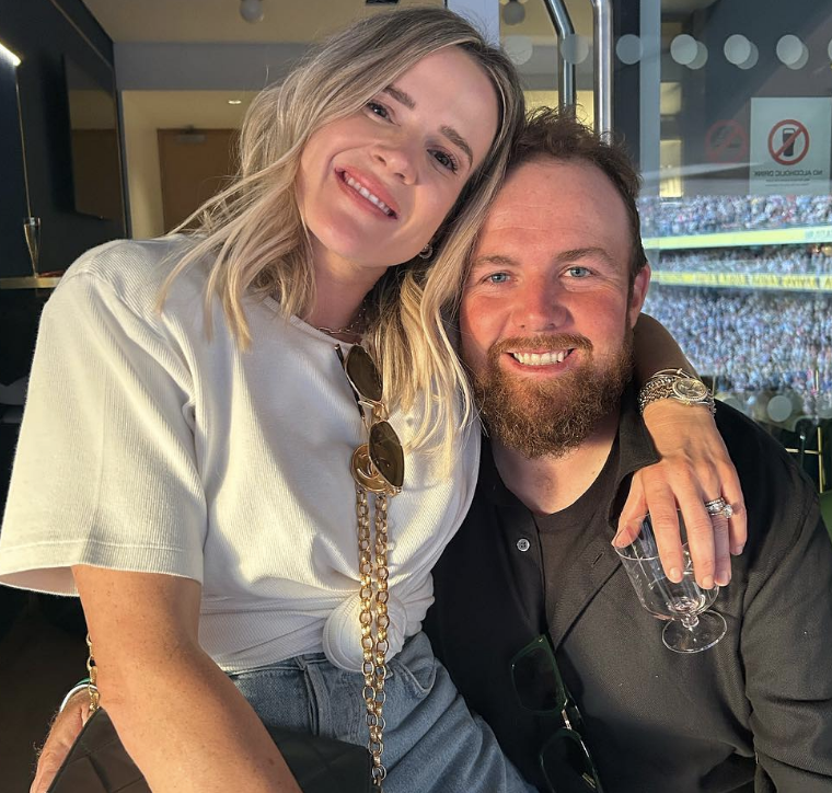 Shane Lowry with wife Wendy Honner