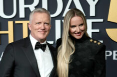 Anthony Michael Hall & Lucia Hall attend SNL50: The Anniversary Special