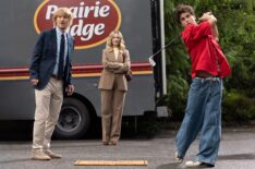 Owen Wilson, Judy Greer, and Peter Dager in 'Stick'